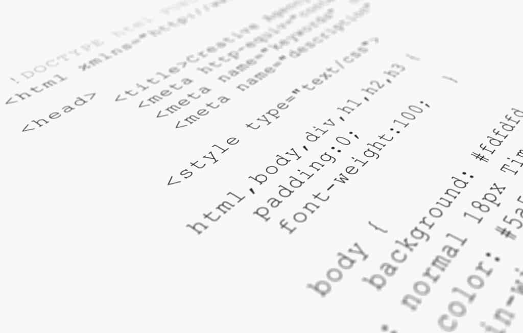 Exemplo de código HTML com uso de design patterns na estrutura de desenvolvimento