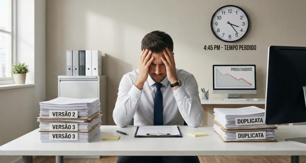 Impacto do retrabalho na produtividade da equipe e perda de tempo no ambiente corporativo