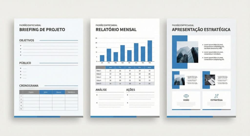 Modelos padronizados de documentos para reduzir retrabalho e melhorar processos internos
