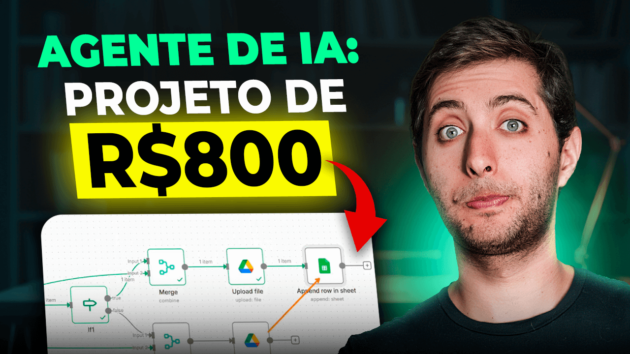 Freela Agente de IA – Ganhe R$800 Criando Automações com n8n