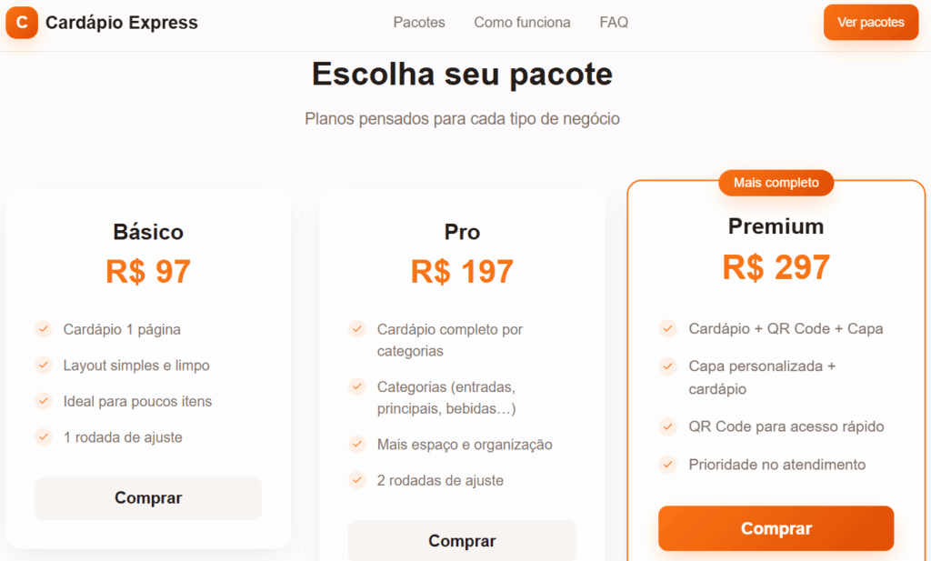 Produtos criados no lovable