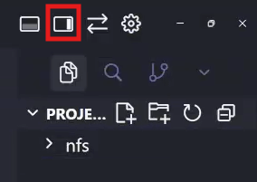 botão Toggle Primary Sidebar