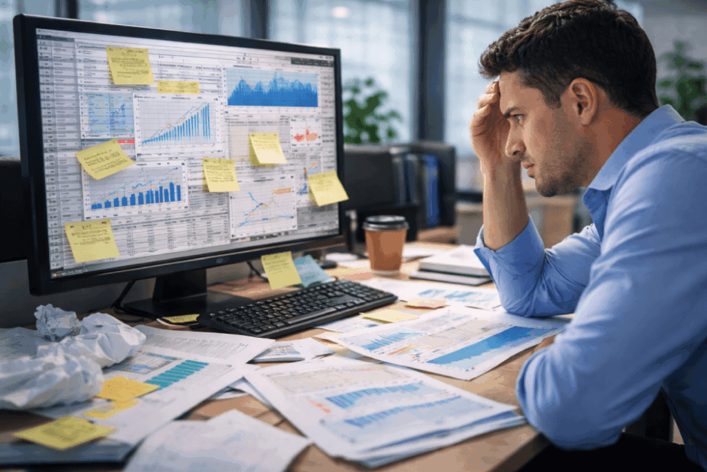 processos desorganizados e dados confusos dificultando a implementação de inteligência artificial na empresa