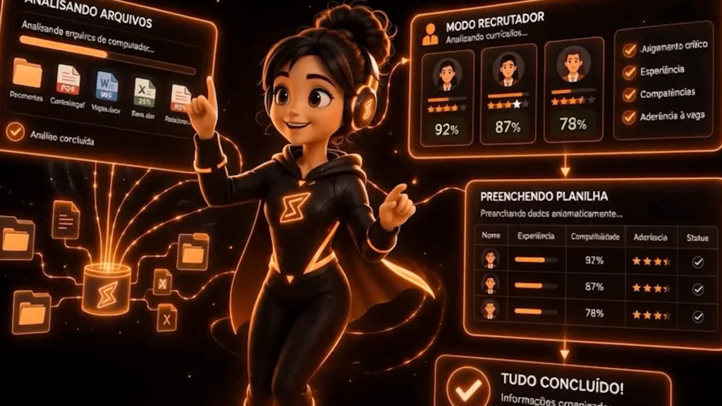 Claude Cowork em modo recrutador