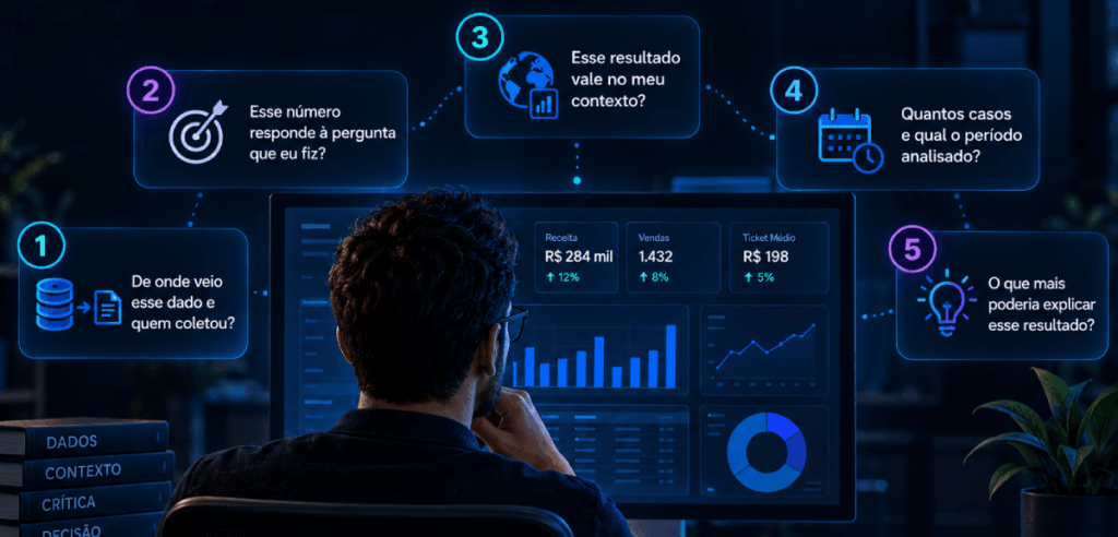 imagem com as cinco perguntas em cartões numerados