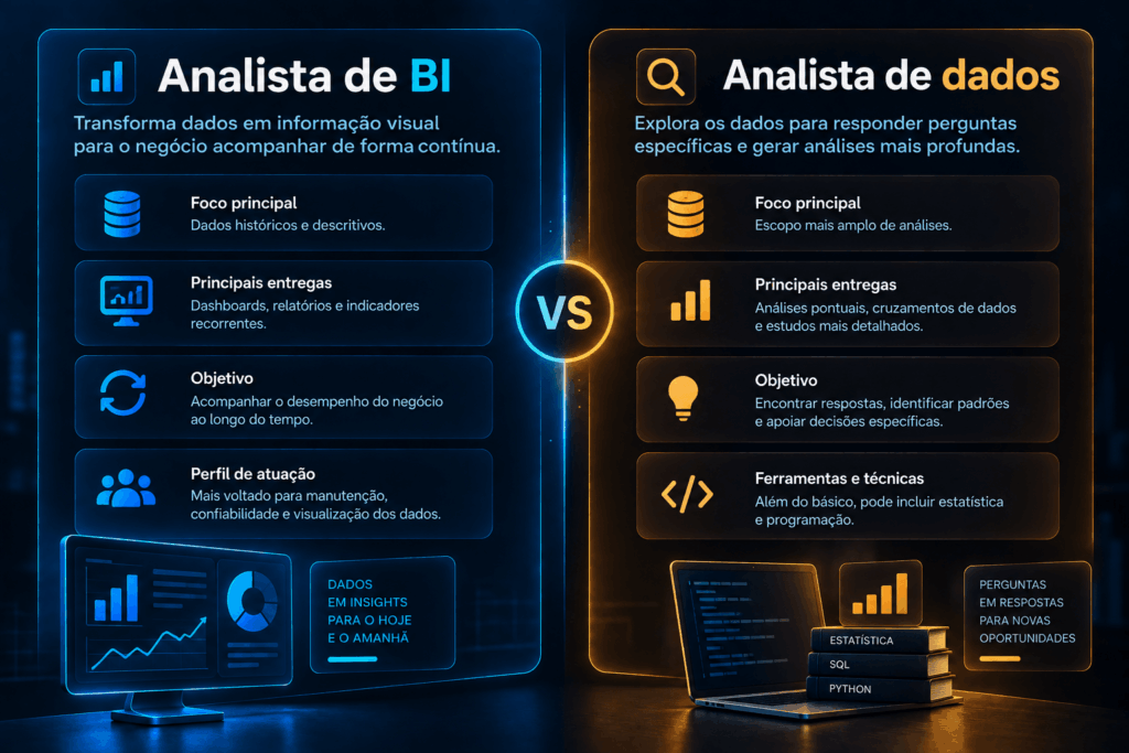 Analista de BI vs. analista de dados