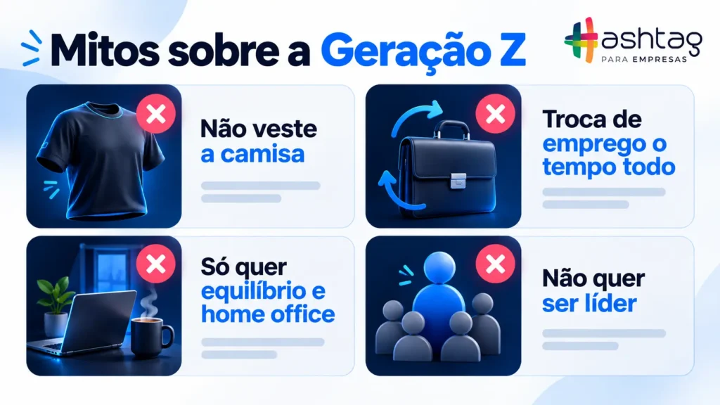 infográfico com os quatro mitos e o que os dados mostram